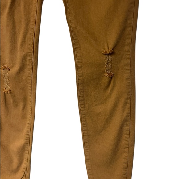 Angel Kiss Distressed Skinny Khaki Pants - Picture 2 of 6